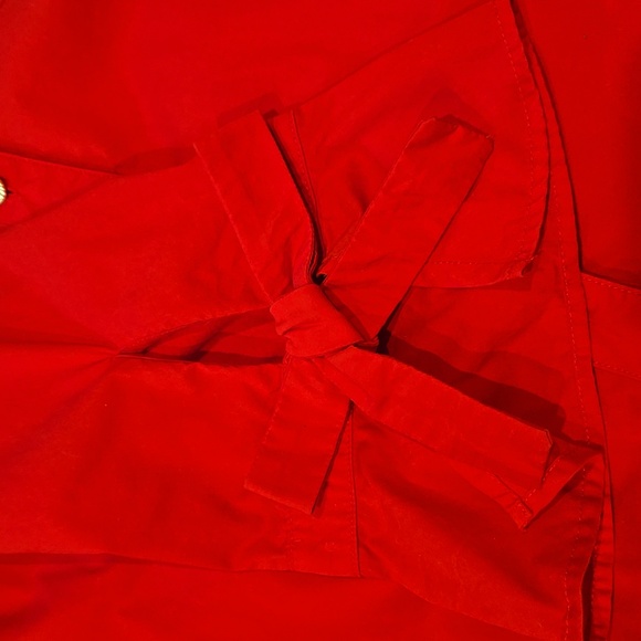 Anne Klein Vibrant Red 3/4 Sleeve Button Down Top - Picture 6 of 11